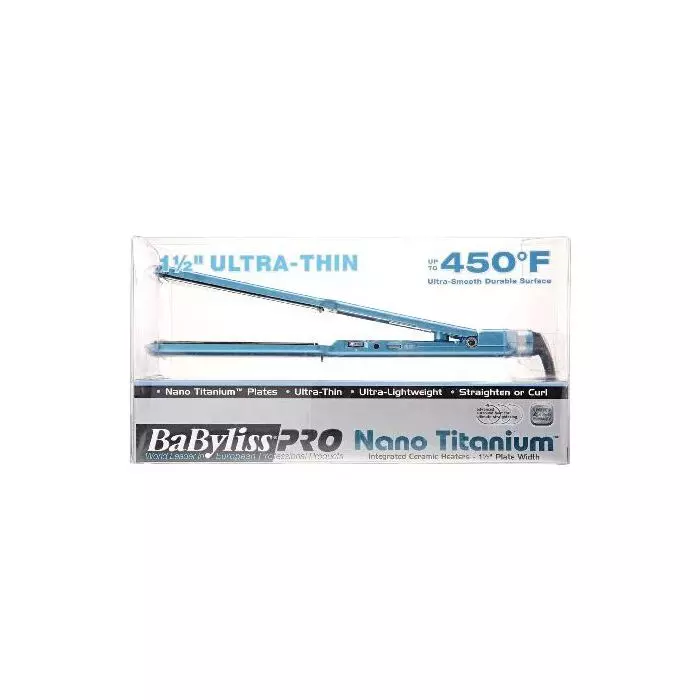 Babyliss Nano Titanium Ultra-Thin Straightening Iron 1.5 Inch
