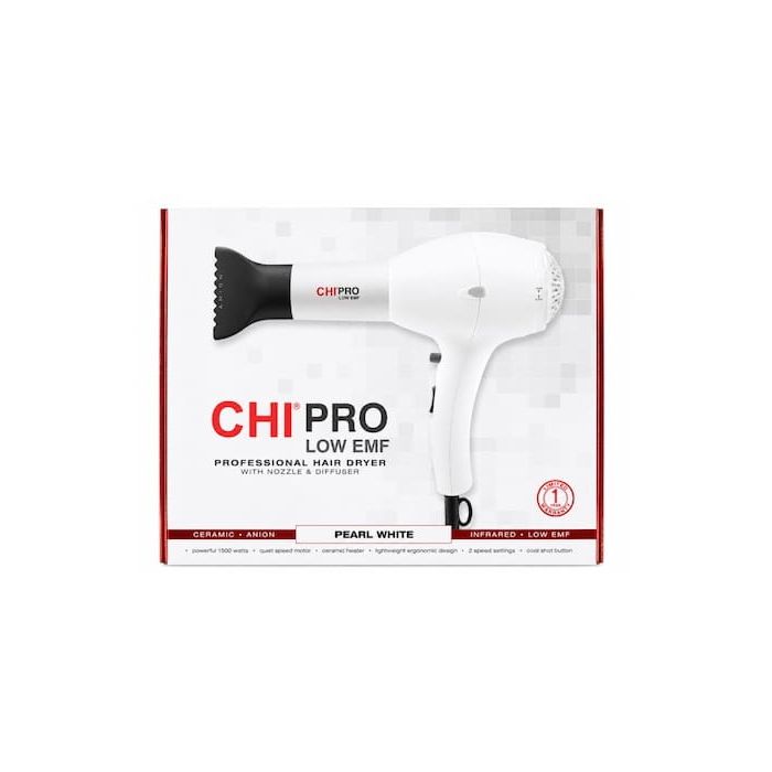 CHI Pro Hair Dryer - Pearl White