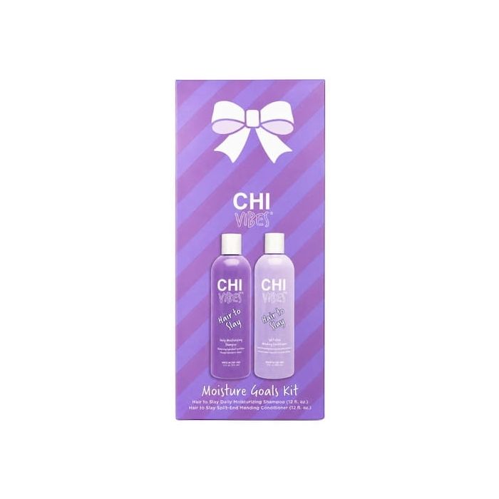 CHI Vibes Hair To Slay Daily Moisturizing Shampoo & Split-End Mending Conditioner 12 oz - Moisture Goals Kit