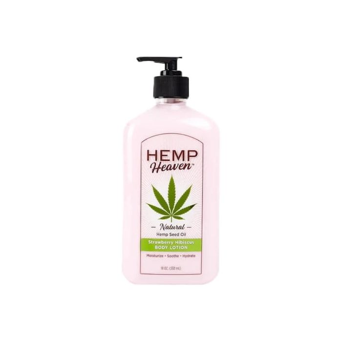 Hemp Heaven Natural Hemp Seed Oil Body Lotion - Strawberry Hibiscus 18 oz