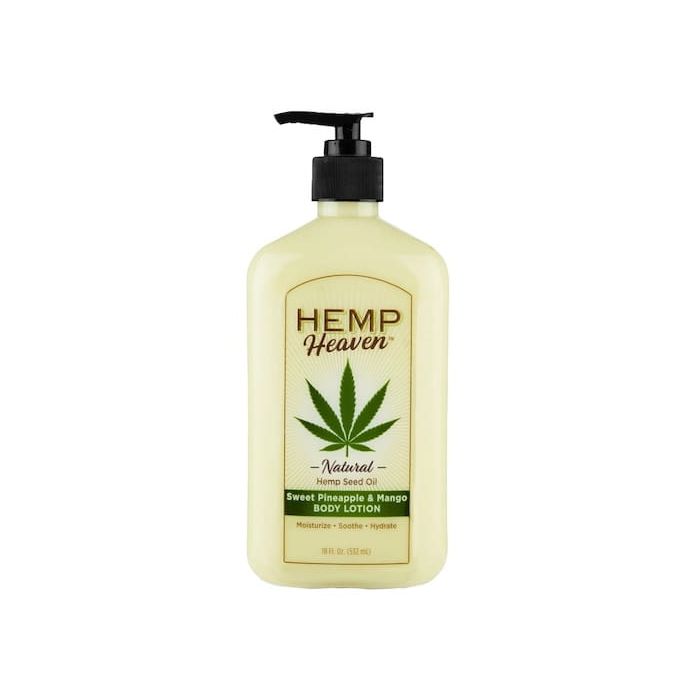 Hemp Heaven Natural Hemp Seed Oil Body Lotion - Sweet Pineapple & Mango 18 oz