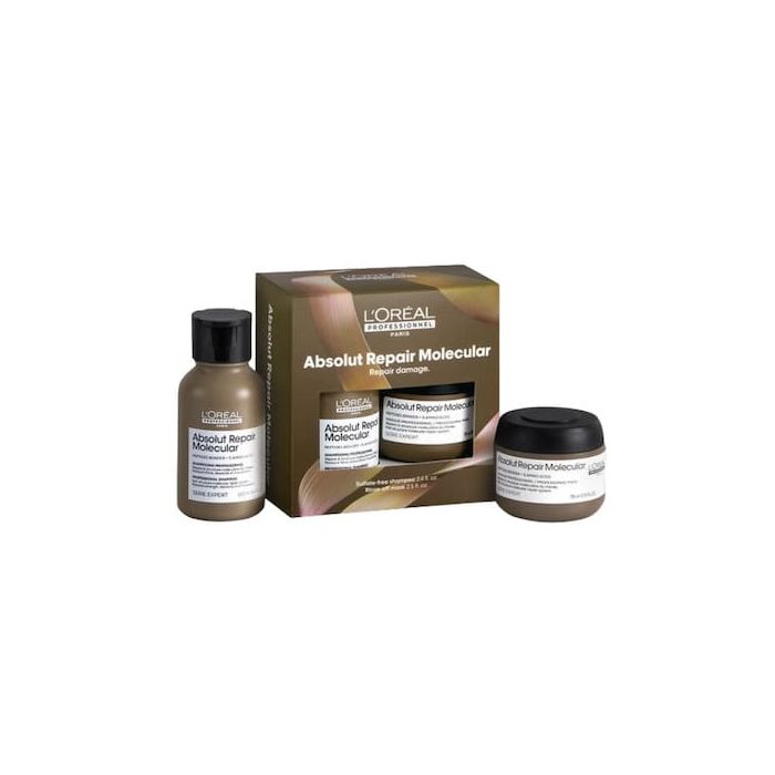 L'Oreal Professionnel Absolut Repair Molecular Shampoo & Mask Travel Duo L'Oreal Professionnel Absolut Repair Molecular Shampoo & Mask Travel Duo