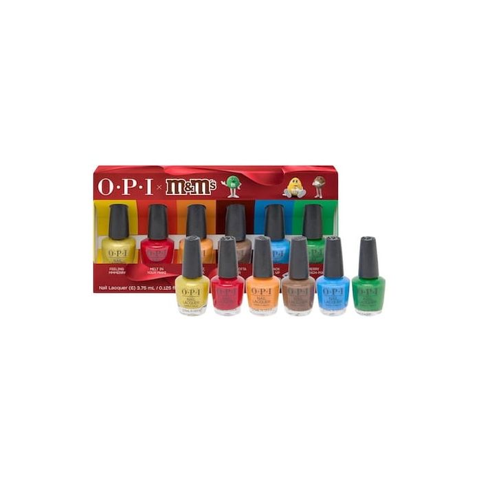 OPI M&M's 6 Piece Nail Lacquer Polish Mini Pack