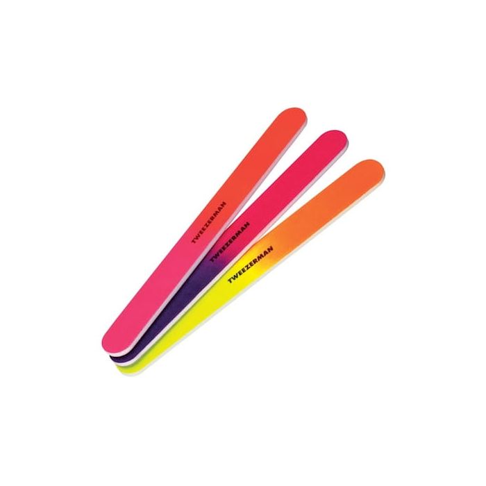 Tweezerman Neon Hot Nail Files - 3 Pack (3467-R)