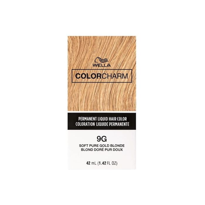Wella Color Charm Permanent Liquid Haircolor 9G Soft Pure Gold Blonde 1.4 oz