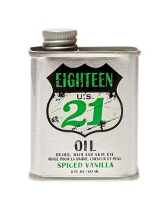 18.21 Spiced Vailla Lightweight, Conditioning Beard, Hair & Skin Oil 2 oz