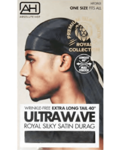 Absolute UltraWave Satin Durag Black HFDR01