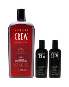 American Crew 3-In-1 Shampoo, Conditioner & Bodywash
