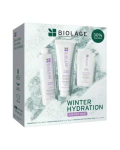 Biolage Hydra Source Shampoo 13.5 oz, Conditioning Balm 8 oz & Deep Treatment Mask 3.3 oz Winter Hydration Kit