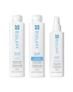 Biolage Volume Boost Shampoo, Conditioner 13.5 oz & Root Lift Spray 8.5 oz Trio