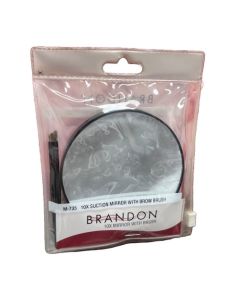 Brandon 10x Suction Mirror With Brow Brush M-735