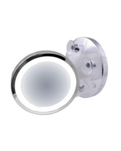 Brandon LED Battery Operated Vanity Mirror With Suction Cups 7X M-838