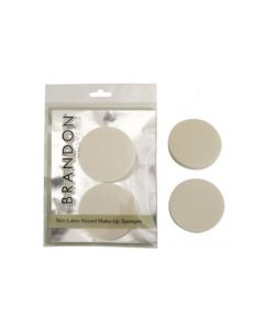 Brandon Non Latex Round Sponges 2Pk 1204