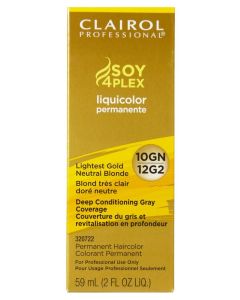 Clairol Soy4Plex 10GN/12G2 Lightest Gold Neutral Blonde LiquiColor Permanent Hair Color