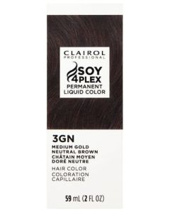 Clairol Soy4Plex 3GN Medium Gold Neutral Brown LiquiColor Permanent Hair Color