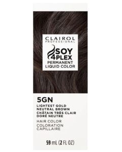 Clairol Soy4Plex 5GN Lightest Gold Neutral Brown LiquiColor Permanent Hair Color