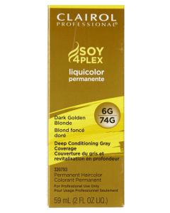 Clairol Soy4Plex 6G/74G Dark Golden Blonde LiquiColor Permanent Hair Color