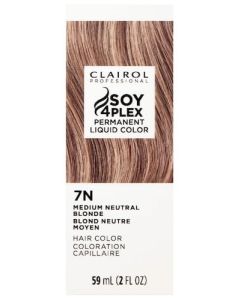 Clairol Soy4Plex 7N Medium Neutral Blonde LiquiColor Permanent Hair Color