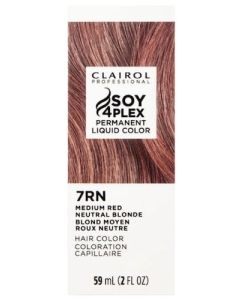 Clairol Soy4Plex 7RN Medium Red Neutral Blonde LiquiColor Permanent Hair Color