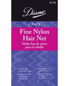 Diane 3-Pack Fine Nylon Hair Net White