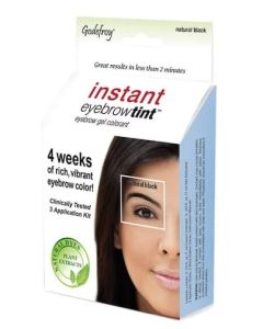 Godefroy Instant Eye Brow Tint Natural Black 3 Application Kit (4 Weeks)