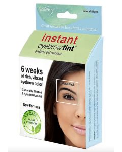 Godefroy Instant Eye Brow Tint Natural Black 3 Application Kit