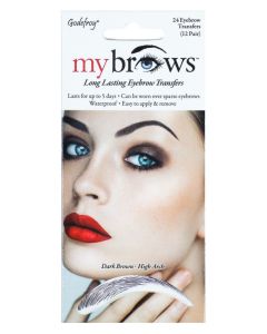 Godefroy My Brows Eyebrow Transfers Dark Brown High Arch