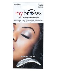 Godefroy My Brows Eyebrow Transfers Natural Black High Arch