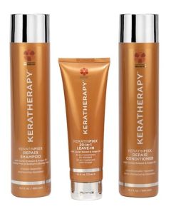 Keratherapy Repair Shampoo, Conditioner, Leave In Cream. 3 Piece Set.