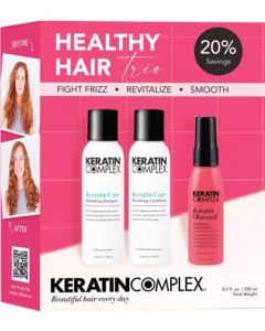 Keratin Complex Keratin Care Shampoo 3 oz, Conditioner 3 oz, & Treatment Spray 1.7 oz Boxed