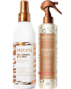 Mizani 25 Miracle Milk 8.5 oz + Coco Dew 6.8 oz Duo U/B