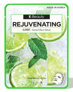 Nicka K Rejuvenating Lime Facial Sheet Mask