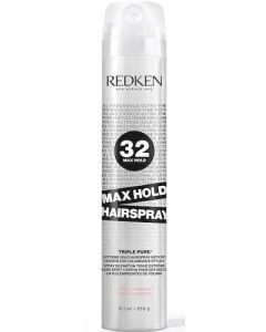 Redken Max Hold Neutral Fragrance Hairspray #32 Triple Pure 9.1 oz