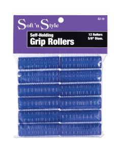 Soft 'N Style Self- Holding Grip Rollers 5/8" Diam. 12 Rollers EZ-10