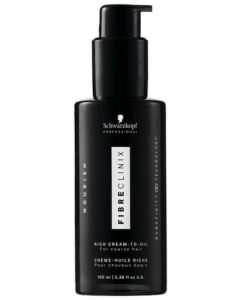 Schwarzkopf Fibre Clinix Nourish Bondfinity Rich Cream-To-Oil 3.38 oz