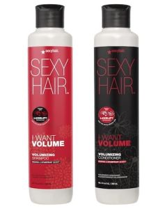 Sexy Hair I Want Volume Volumizing Shampoo & Conditioner 10.1 oz Duo