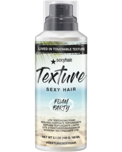 Sexy Hair Texture Foam Party Lite Texturizing Foam 5.1 oz