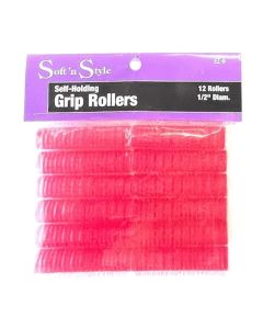 Soft 'N Style Self-Holding Grip Rollers 1/2" Diam. 12 Rollers EZ-9