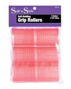 Soft 'N Style Self-Holding Grip Rollers 1 3/4" Diam. 6 Rollers EZ-16