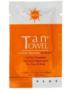 Tan Towels Plus Half Body 1 Towelette