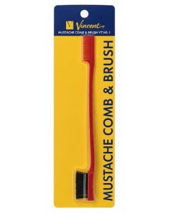 Vincent Mustache Comb & Brush (VT145-1).