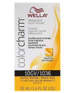 Wella Color Charm Permanent Liquid Haircolor 10GV/1036 Honey Blonde 1.4 oz