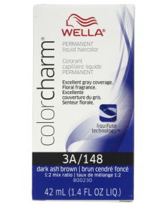 Wella Color Charm Permanent Liquid Haircolor 3A/148 Dark Ash Brown 1.4 oz