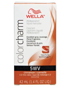 Wella Color Charm Permanent Liquid Haircolor 5WV Cinnamon 1.4 oz
