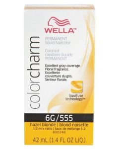 Wella Color Charm Permanent Liquid Haircolor 6G/555 Hazel Blonde 1.4 oz