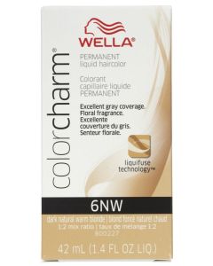Wella Color Charm Permanent Liquid Haircolor 6NW Dark Natural Warm Blonde 1.4 oz