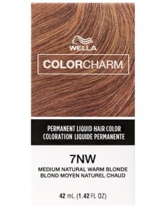 Wella Color Charm Permanent Liquid Haircolor 7NW Medium Natural Warm Blonde 1.4 oz