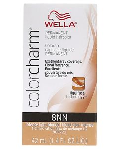 Wella Color Charm Permanent Liquid Haircolor 8NN Intense Light Blonde 1.4 oz