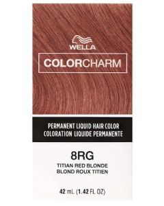 Wella Color Charm Permanent Liquid Haircolor 8RG Titan Red Blonde 1.4 oz