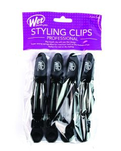 Wet Brush Pro 4 Pack Styling Clips Black
